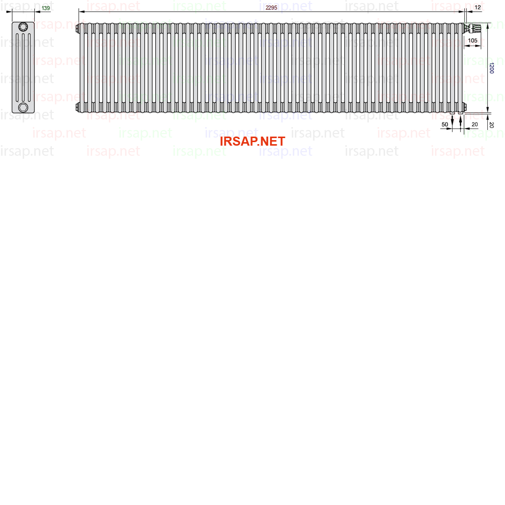 Радиатор IRSAP Tesi 41200/51 T25 CL 01